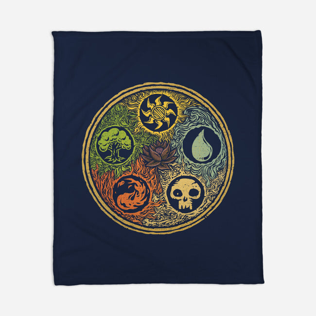 Vintage Lotus-None-Fleece-Blanket-kg07