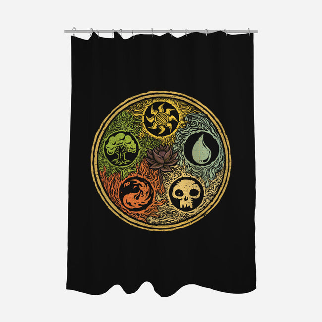 Vintage Lotus-None-Polyester-Shower Curtain-kg07