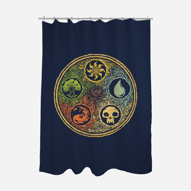 Vintage Lotus-None-Polyester-Shower Curtain-kg07