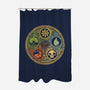 Vintage Lotus-None-Polyester-Shower Curtain-kg07