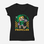 Game Mascot Fantasy Elf-Womens-V-Neck-Tee-Studio Mootant