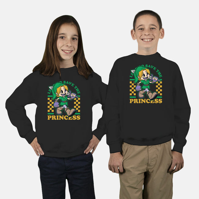 Game Mascot Fantasy Elf-Youth-Crew Neck-Sweatshirt-Studio Mootant
