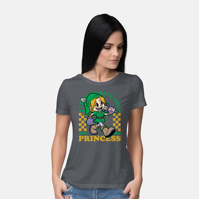 Game Mascot Fantasy Elf-Womens-Basic-Tee-Studio Mootant