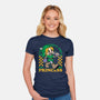 Game Mascot Fantasy Elf-Womens-Fitted-Tee-Studio Mootant