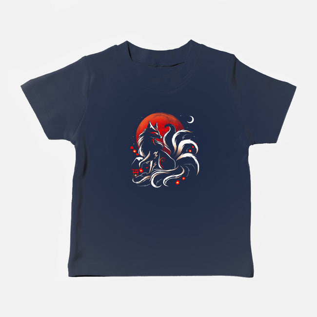 Kitsune Yokai-Baby-Basic-Tee-Vallina84