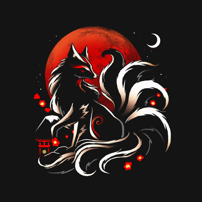 Kitsune Yokai-Womens-V-Neck-Tee-Vallina84