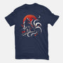 Kitsune Yokai-Womens-Fitted-Tee-Vallina84