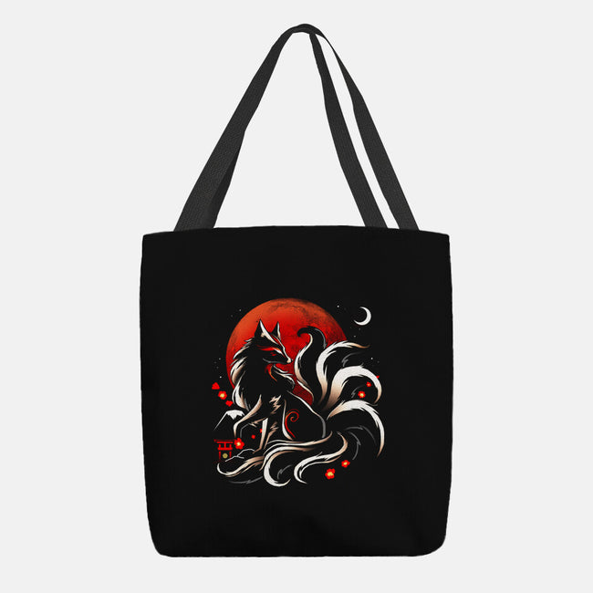 Kitsune Yokai-None-Basic Tote-Bag-Vallina84