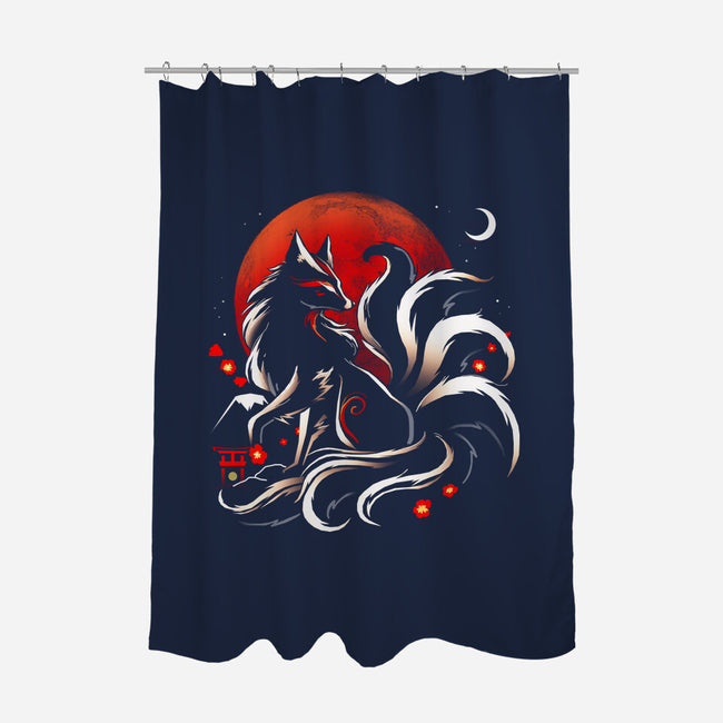 Kitsune Yokai-None-Polyester-Shower Curtain-Vallina84