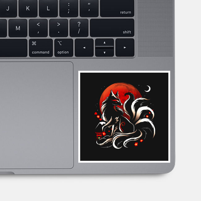 Kitsune Yokai-None-Glossy-Sticker-Vallina84