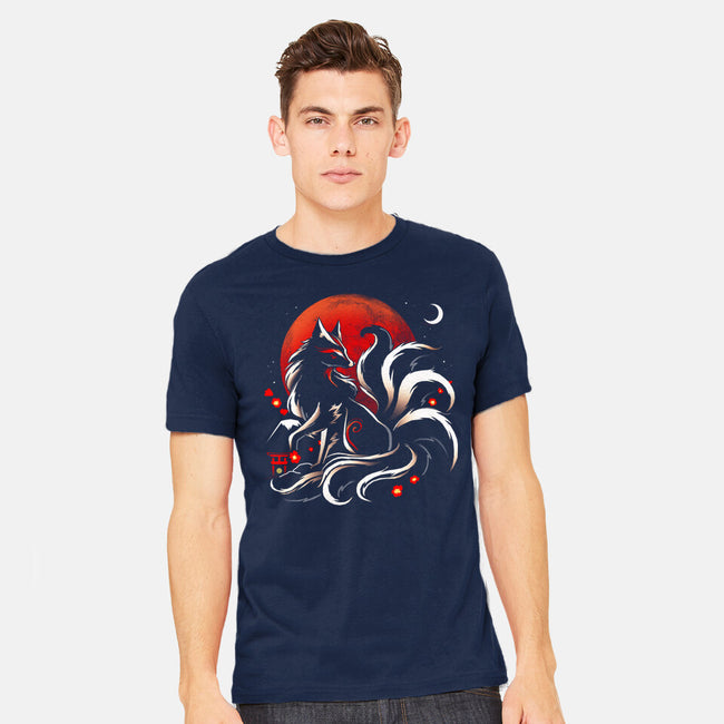 Kitsune Yokai-Mens-Heavyweight-Tee-Vallina84