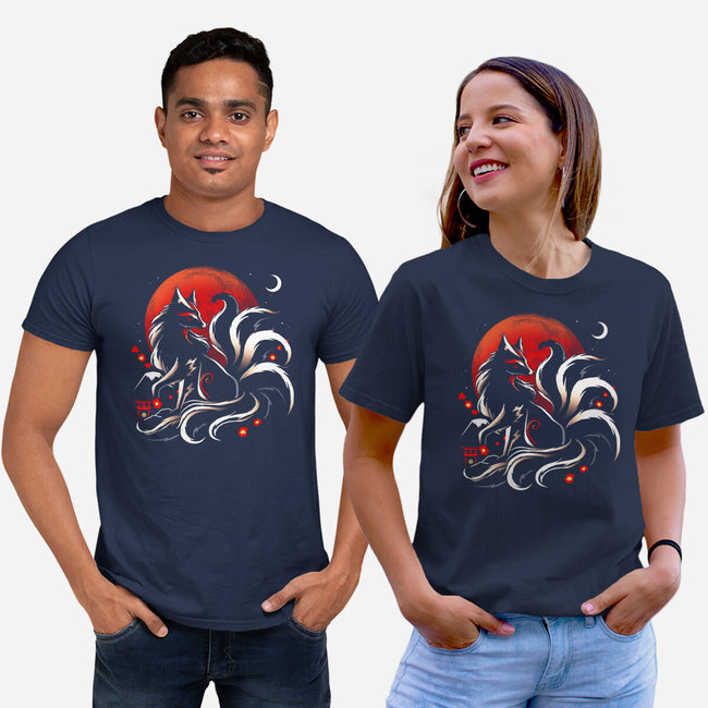 Kitsune Yokai-Unisex-Basic-Tee-Vallina84