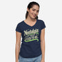 Nostalgia Isn't What It Used To Be-Womens-V-Neck-Tee-BridgeWalker