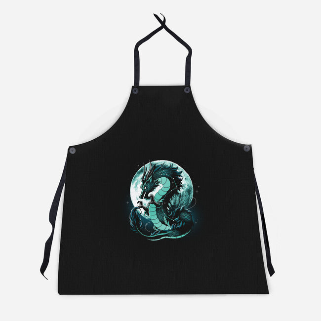 Dragon Moonlight-Unisex-Kitchen-Apron-Vallina84