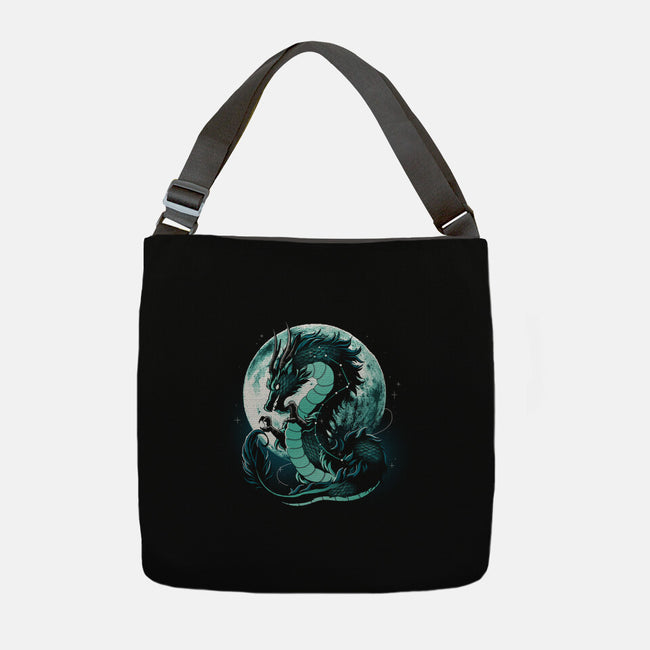 Dragon Moonlight-None-Adjustable Tote-Bag-Vallina84