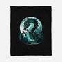 Dragon Moonlight-None-Fleece-Blanket-Vallina84