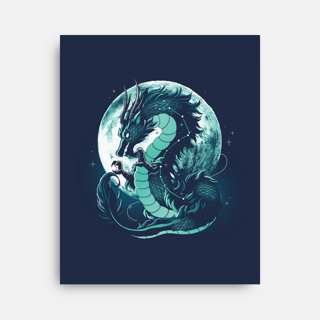 Dragon Moonlight-None-Stretched-Canvas-Vallina84