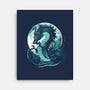 Dragon Moonlight-None-Stretched-Canvas-Vallina84
