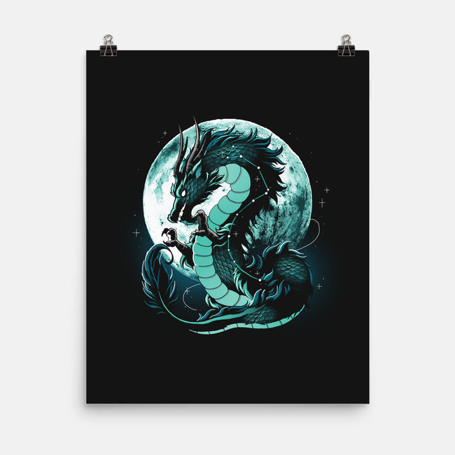 Dragon Moonlight-None-Matte-Poster-Vallina84