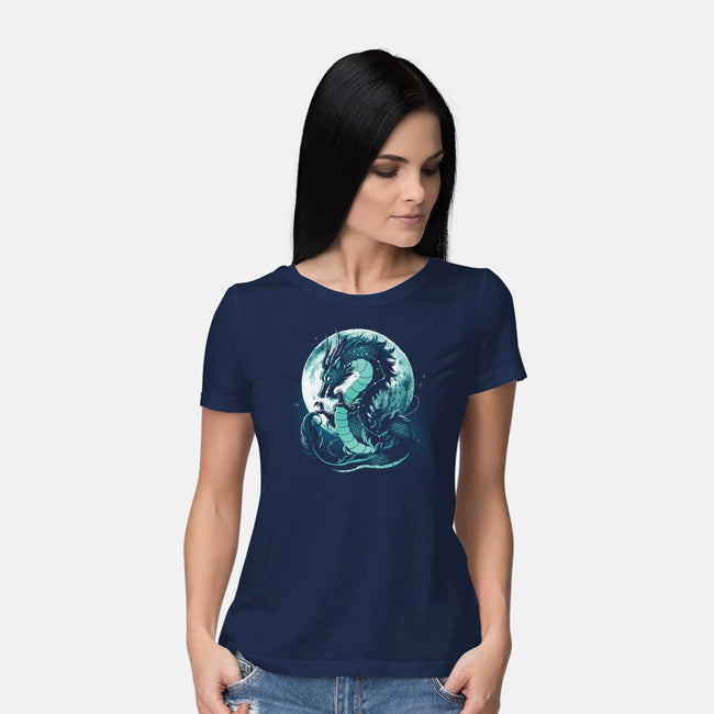 Dragon Moonlight-Womens-Basic-Tee-Vallina84
