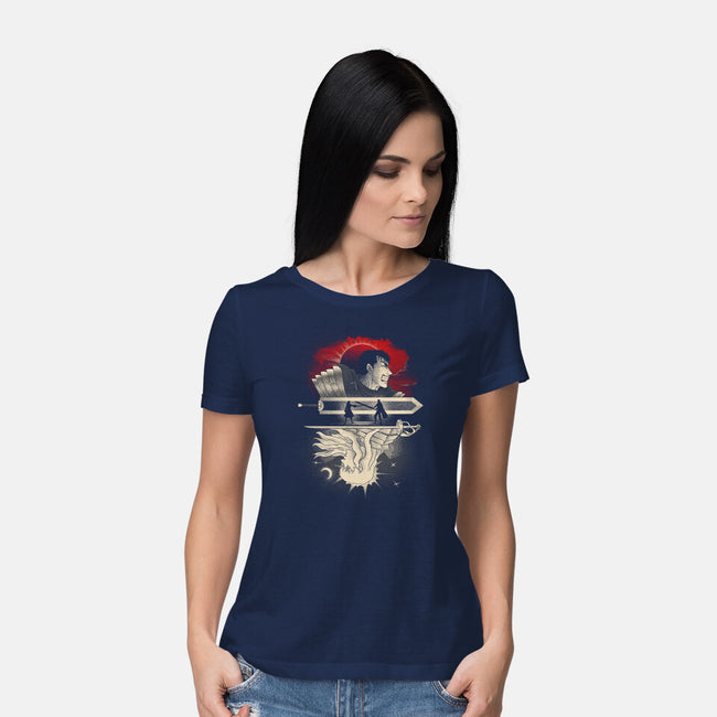 The Black Swordsman-Womens-Basic-Tee-grevalra