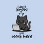 I Just Work Here-Unisex-Pullover-Sweatshirt-fanfabio