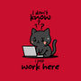 I Just Work Here-Unisex-Pullover-Sweatshirt-fanfabio