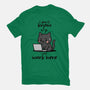 I Just Work Here-Womens-Fitted-Tee-fanfabio