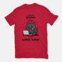 I Just Work Here-Womens-Fitted-Tee-fanfabio