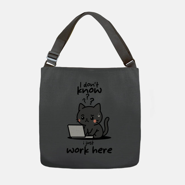 I Just Work Here-None-Adjustable Tote-Bag-fanfabio
