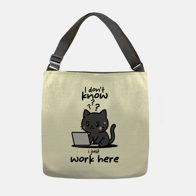 I Just Work Here-None-Adjustable Tote-Bag-fanfabio
