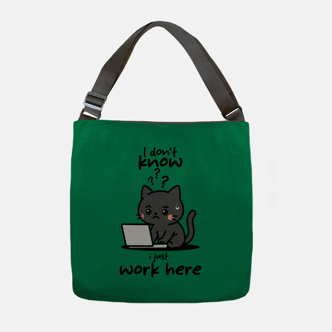 I Just Work Here-None-Adjustable Tote-Bag-fanfabio