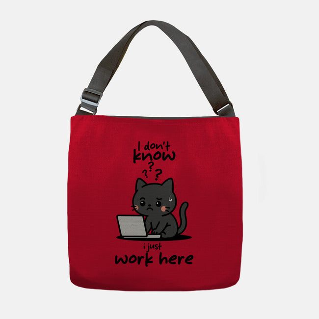 I Just Work Here-None-Adjustable Tote-Bag-fanfabio