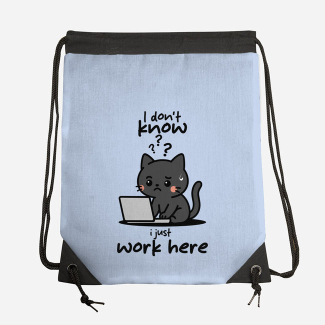 I Just Work Here-None-Drawstring-Bag-fanfabio