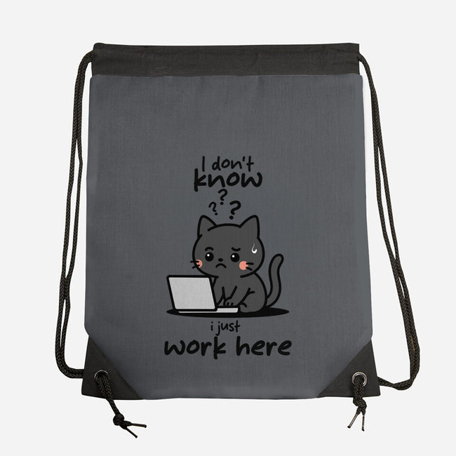 I Just Work Here-None-Drawstring-Bag-fanfabio