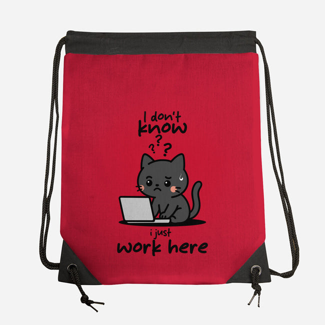 I Just Work Here-None-Drawstring-Bag-fanfabio