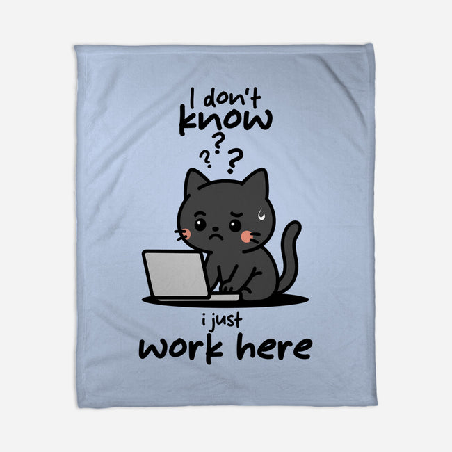 I Just Work Here-None-Fleece-Blanket-fanfabio