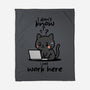 I Just Work Here-None-Fleece-Blanket-fanfabio