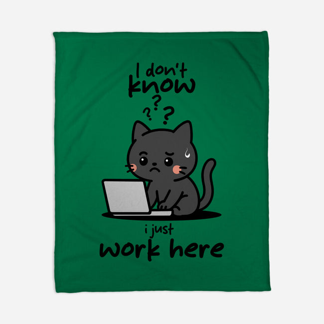 I Just Work Here-None-Fleece-Blanket-fanfabio