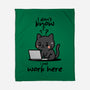 I Just Work Here-None-Fleece-Blanket-fanfabio