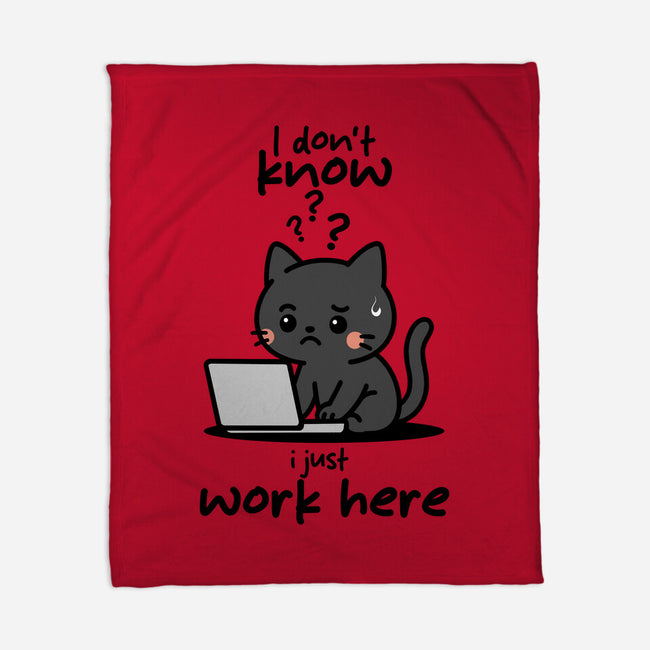 I Just Work Here-None-Fleece-Blanket-fanfabio