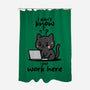 I Just Work Here-None-Polyester-Shower Curtain-fanfabio