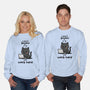 I Just Work Here-Unisex-Crew Neck-Sweatshirt-fanfabio