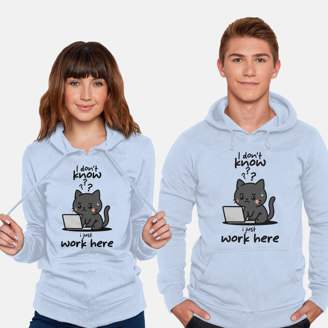 I Just Work Here-Unisex-Pullover-Sweatshirt-fanfabio