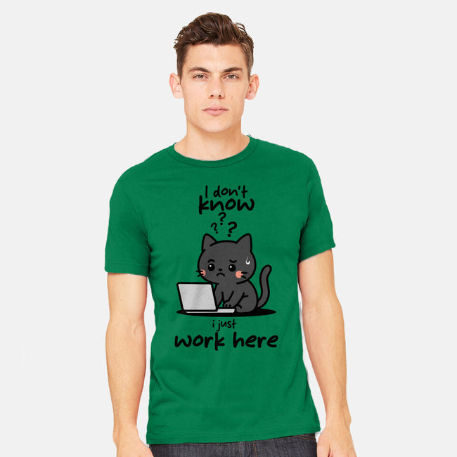 I Just Work Here-Mens-Heavyweight-Tee-fanfabio