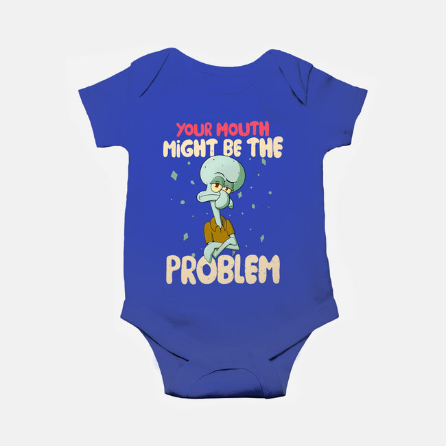 Might Be The Problem-Baby-Basic-Onesie-MaxoArt