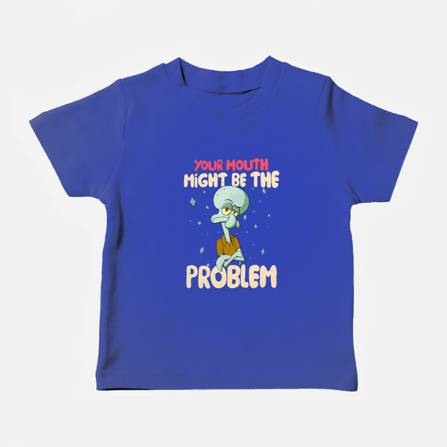 Might Be The Problem-Baby-Basic-Tee-MaxoArt