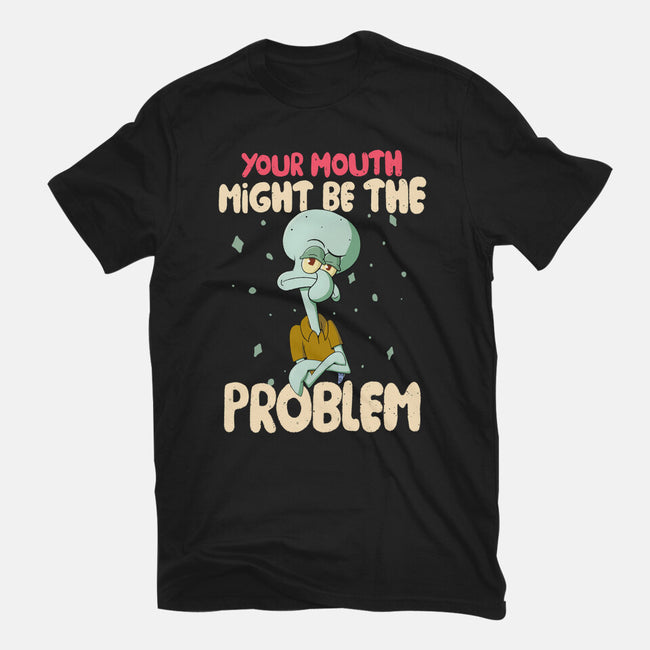 Might Be The Problem-Womens-Fitted-Tee-MaxoArt