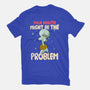 Might Be The Problem-Womens-Fitted-Tee-MaxoArt