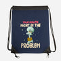 Might Be The Problem-None-Drawstring-Bag-MaxoArt
